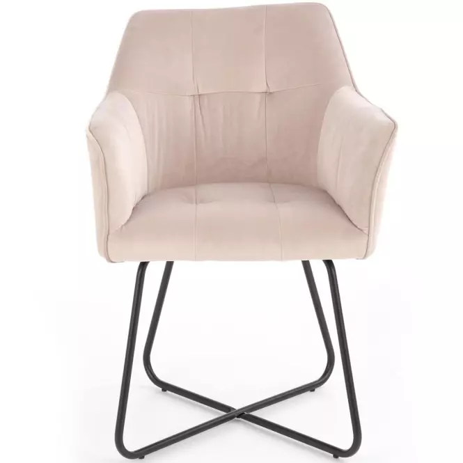 Stolička K377 Velvet/Kov Bez