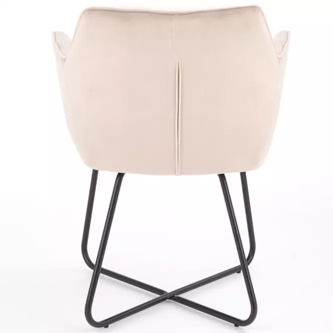 Stolička K377 Velvet/Kov Bez