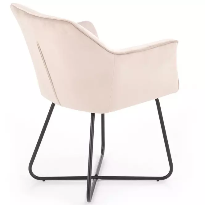Stolička K377 Velvet/Kov Bez