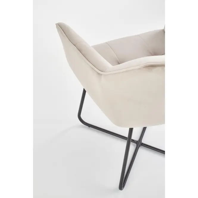 Stolička K377 Velvet/Kov Bez,6