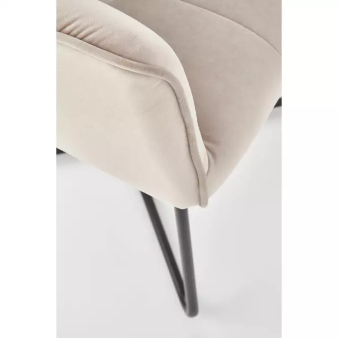Stolička K377 Velvet/Kov Bez