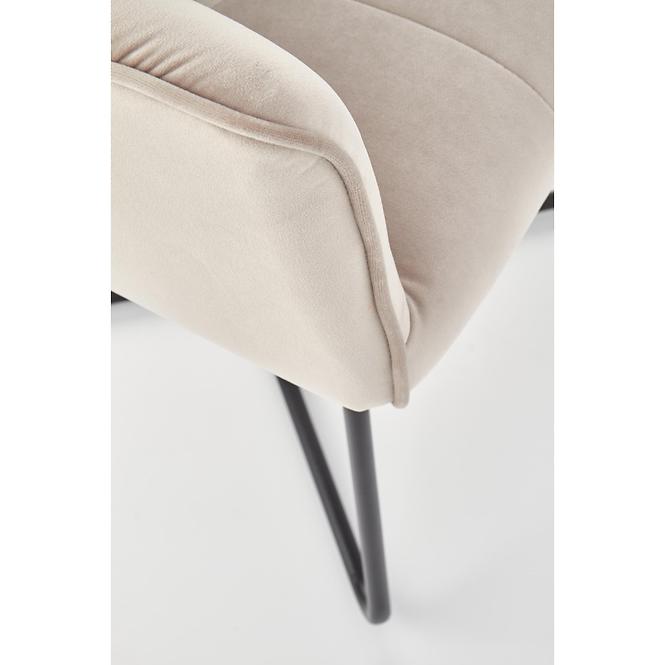 Stolička K377 Velvet/Kov Bez