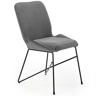 Stolička K454 Velvet/Kov Šedá