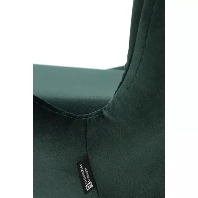 Stolička K454 Velvet/Kov Tmavozelený