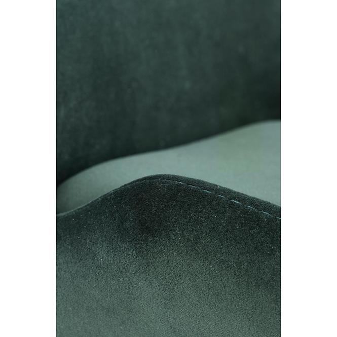 Stolička K454 Velvet/Kov Tmavozelený