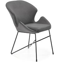 Stolička K458 Velvet/Kov Šedá
