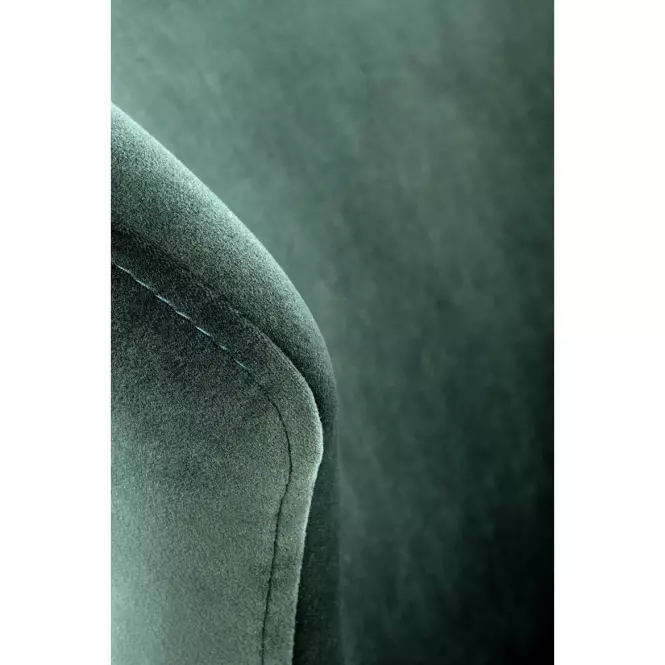 Stolička K458 Velvet/Kov Tmavozelený