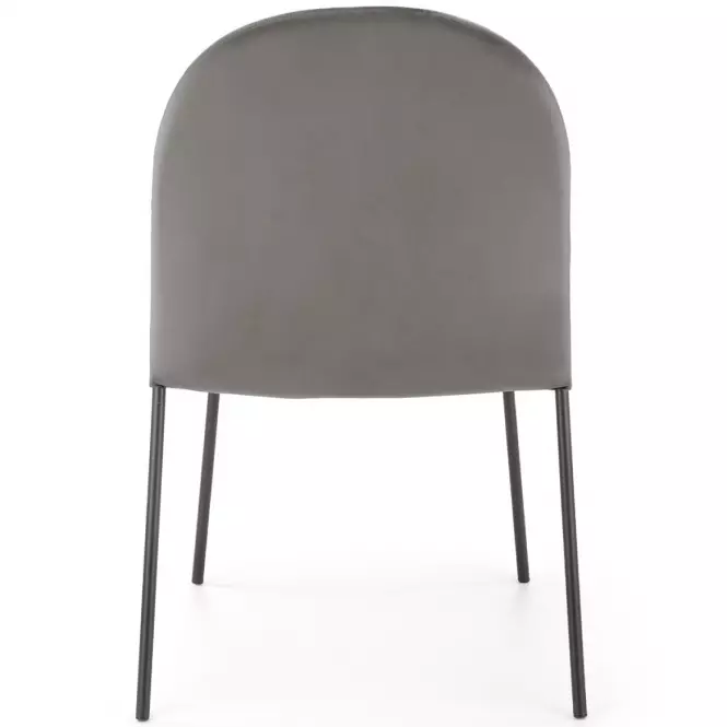 Stolička K443 Velvet/Kov Šedá