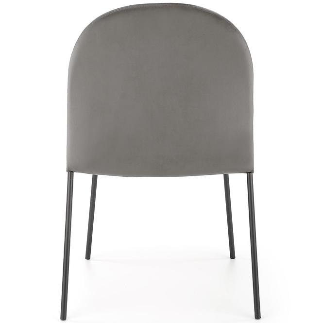 Stolička K443 Velvet/Kov Šedá