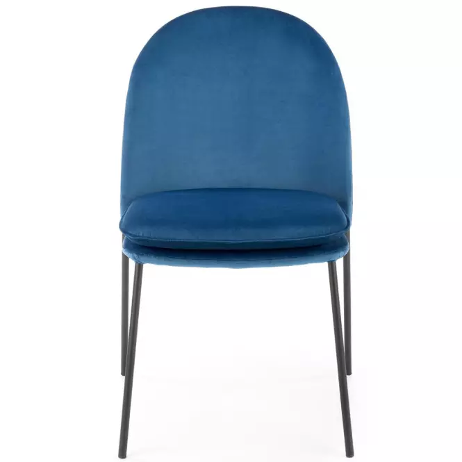 Stolička K443 Velvet/Kov Granát