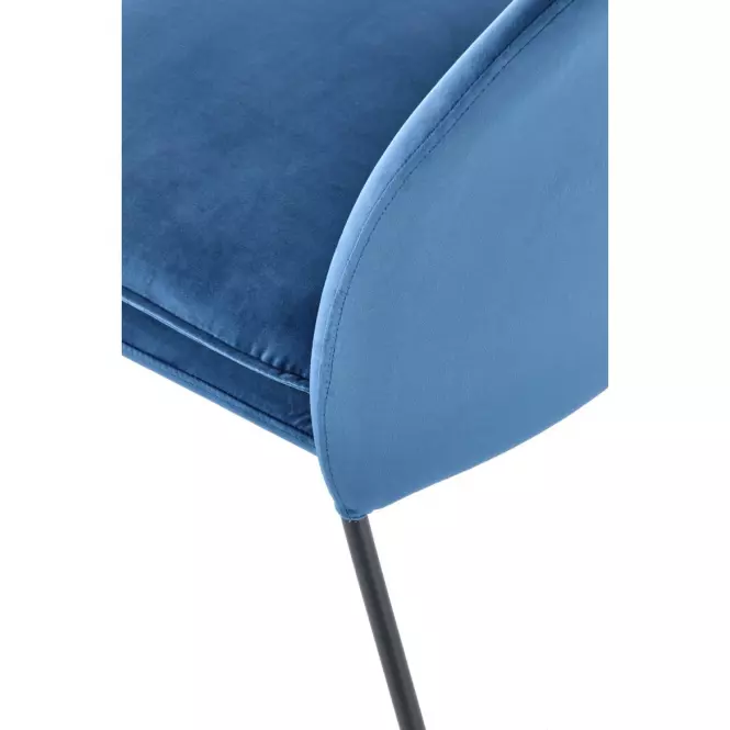 Stolička K443 Velvet/Kov Granát