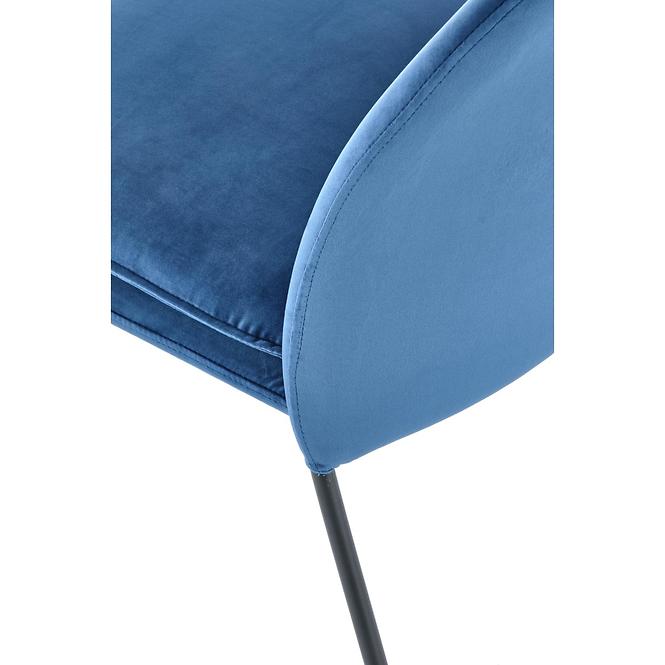 Stolička K443 Velvet/Kov Granát