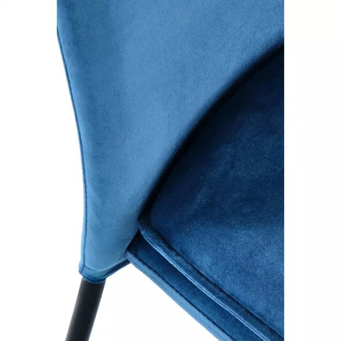 Stolička K443 Velvet/Kov Granát