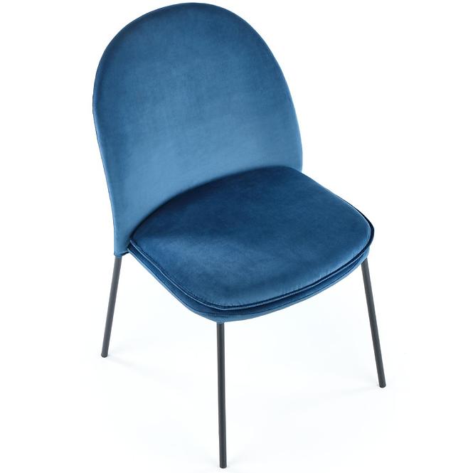 Stolička K443 Velvet/Kov Granát
