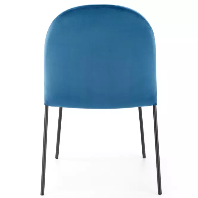 Stolička K443 Velvet/Kov Granát