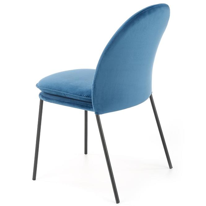 Stolička K443 Velvet/Kov Granát