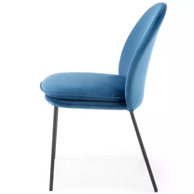 Stolička K443 Velvet/Kov Granát