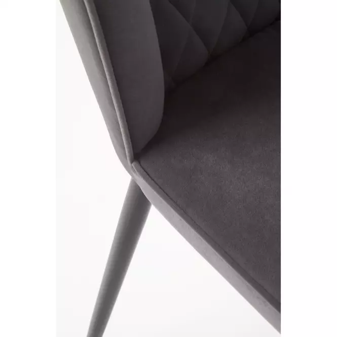 Stolička K399 Velvet/Kov Šedá