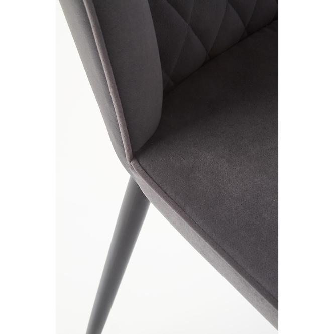 Stolička K399 Velvet/Kov Šedá