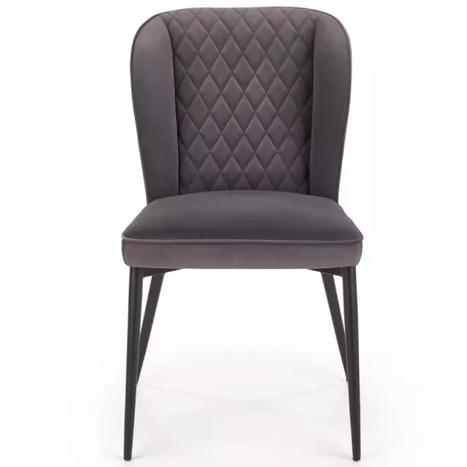 Stolička K399 Velvet/Kov Šedá