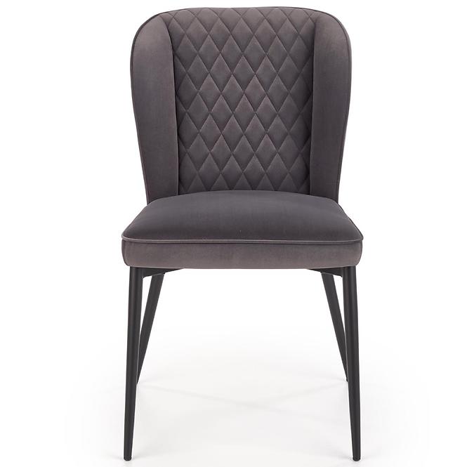 Stolička K399 Velvet/Kov Šedá
