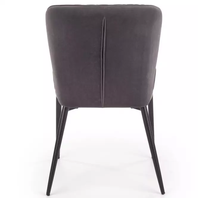 Stolička K399 Velvet/Kov Šedá