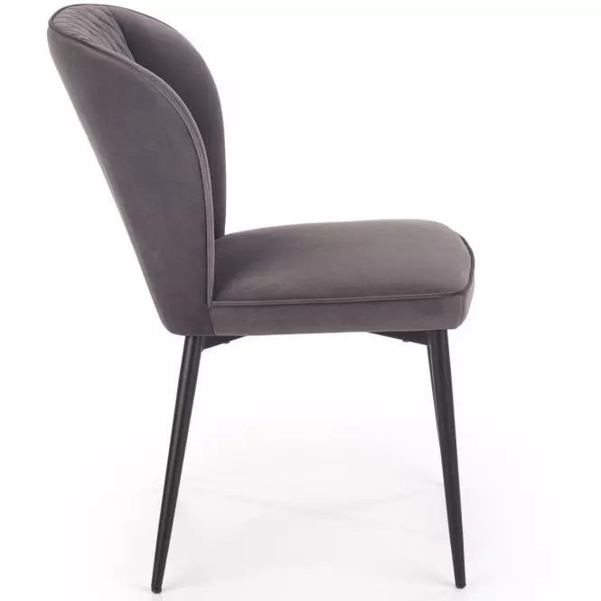 Stolička K399 Velvet/Kov Šedá