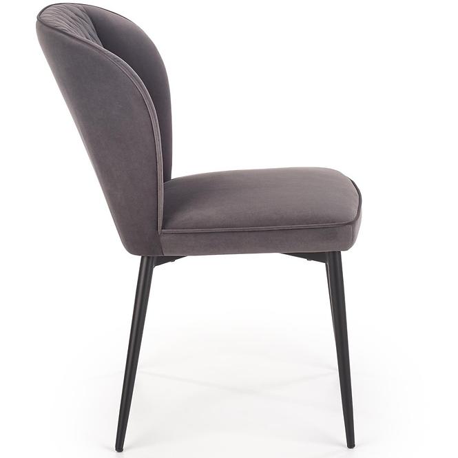Stolička K399 Velvet/Kov Šedá