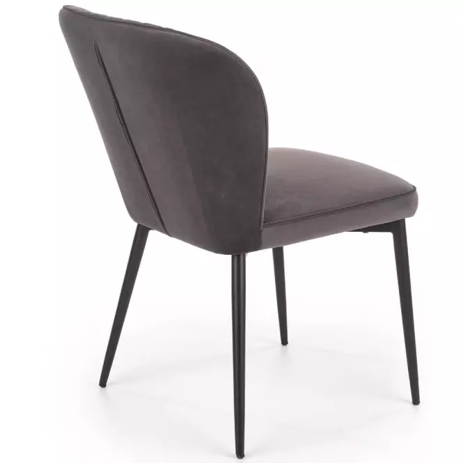 Stolička K399 Velvet/Kov Šedá