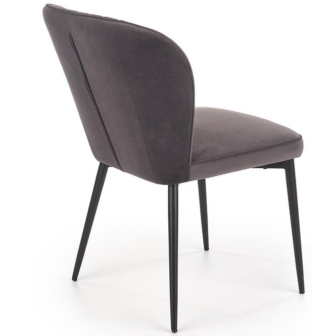 Stolička K399 Velvet/Kov Šedá