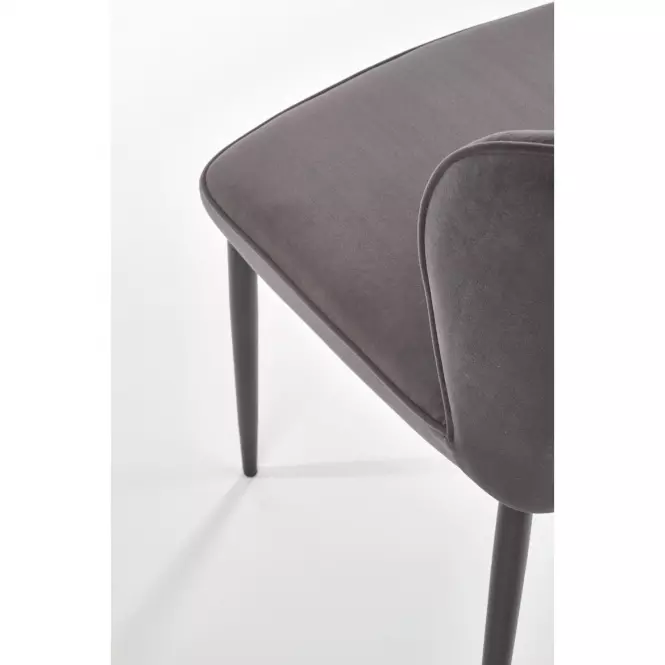 Stolička K399 Velvet/Kov Šedá