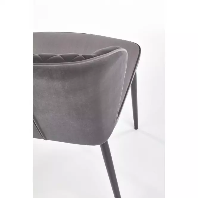 Stolička K399 Velvet/Kov Šedá