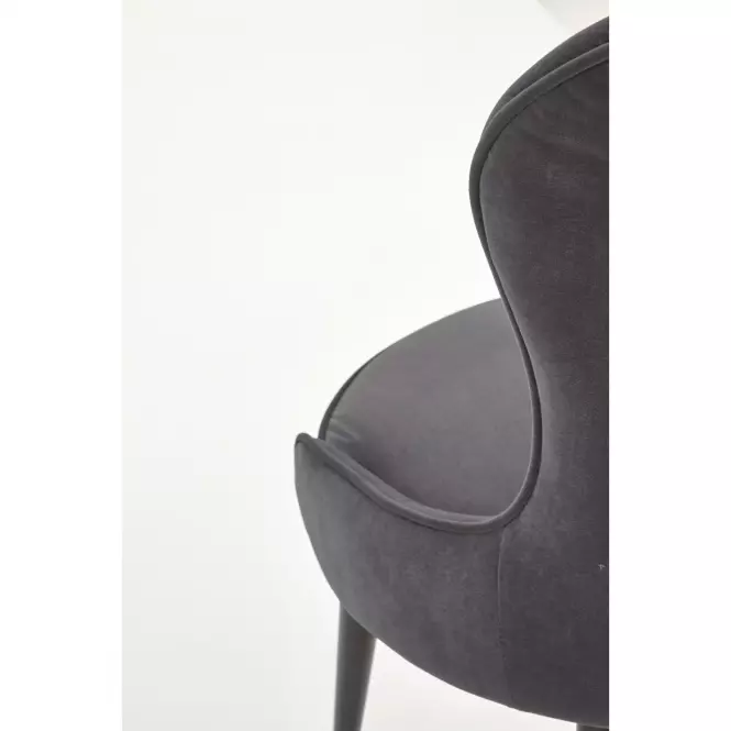 Stolička K366 Velvet/Kov Šedá