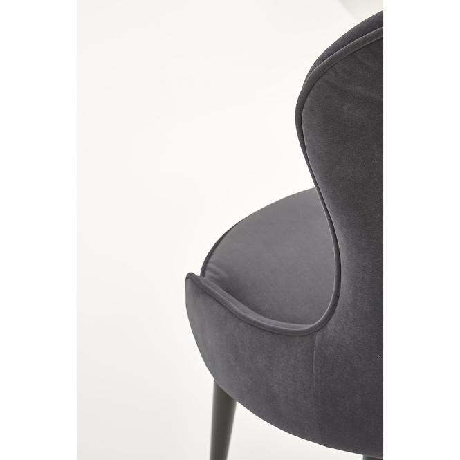 Stolička K366 Velvet/Kov Šedá