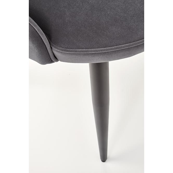 Stolička K366 Velvet/Kov Šedá