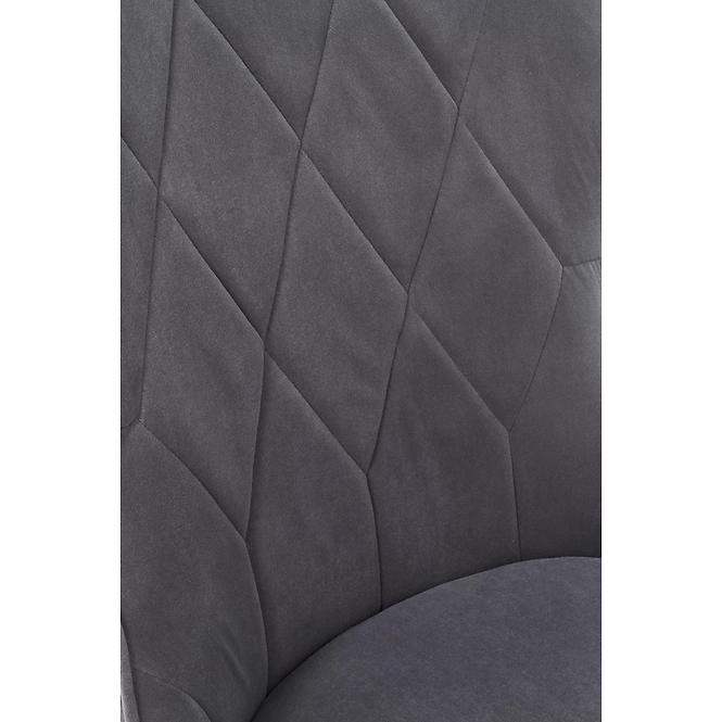 Stolička K366 Velvet/Kov Šedá