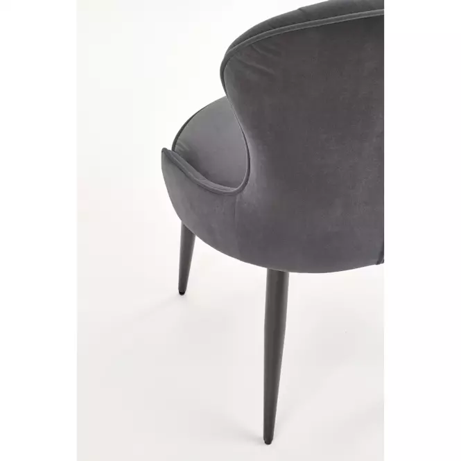 Stolička K366 Velvet/Kov Šedá