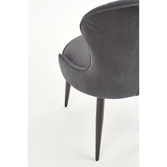 Stolička K366 Velvet/Kov Šedá