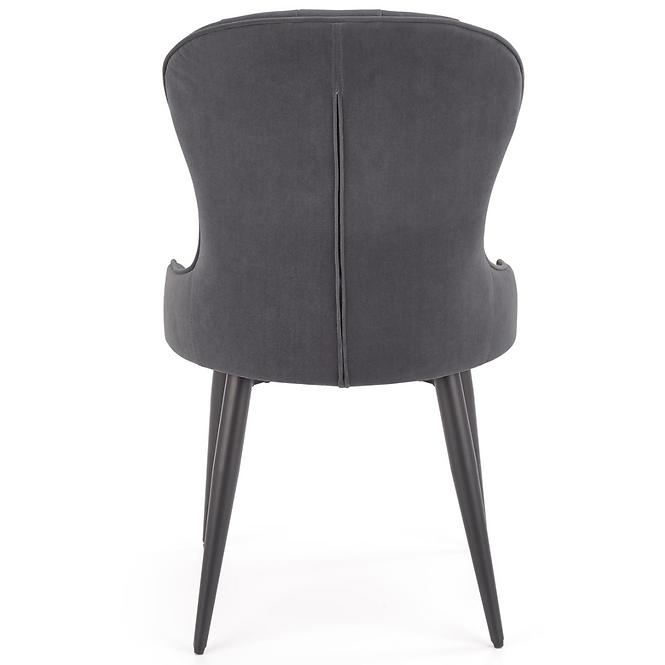 Stolička K366 Velvet/Kov Šedá