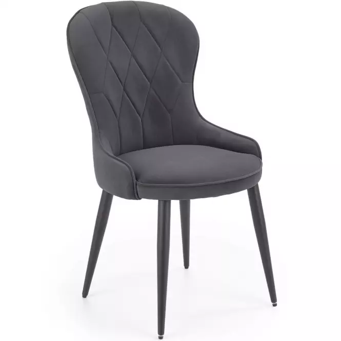 Stolička K366 Velvet/Kov Šedá