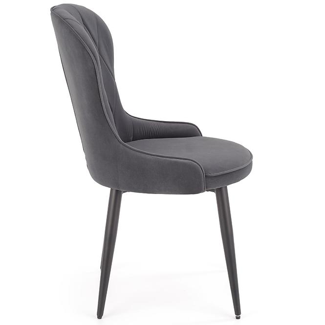 Stolička K366 Velvet/Kov Šedá