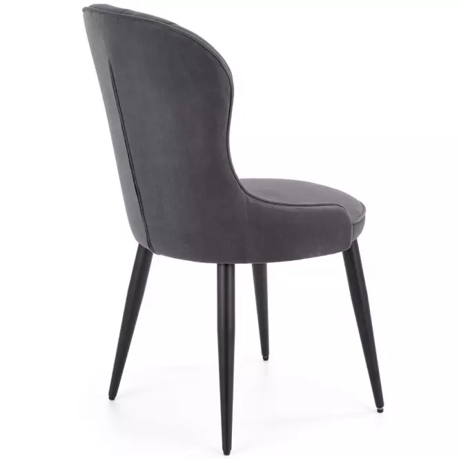 Stolička K366 Velvet/Kov Šedá