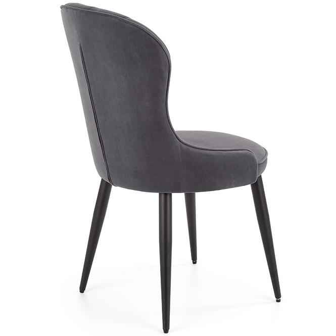 Stolička K366 Velvet/Kov Šedá