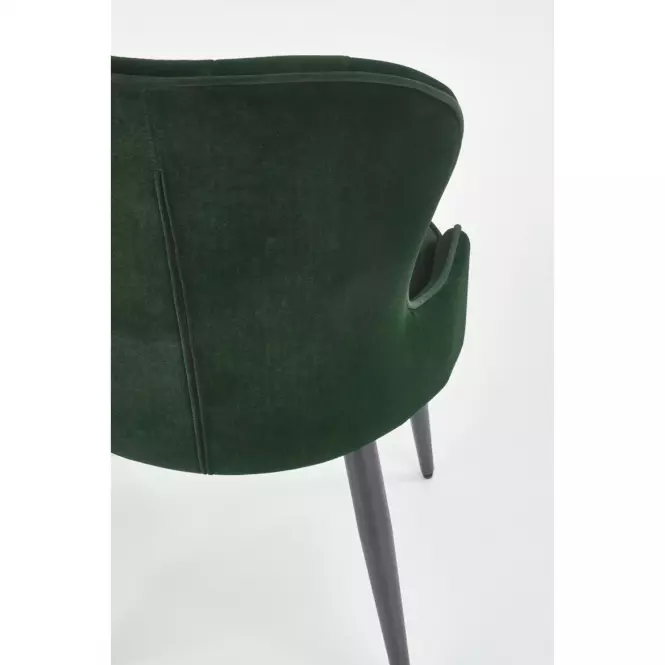 Stolička K366 Velvet/Kov Tmavozelený,10