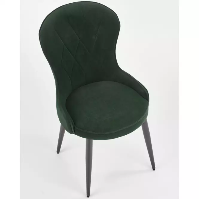 Stolička K366 Velvet/Kov Tmavozelený,3