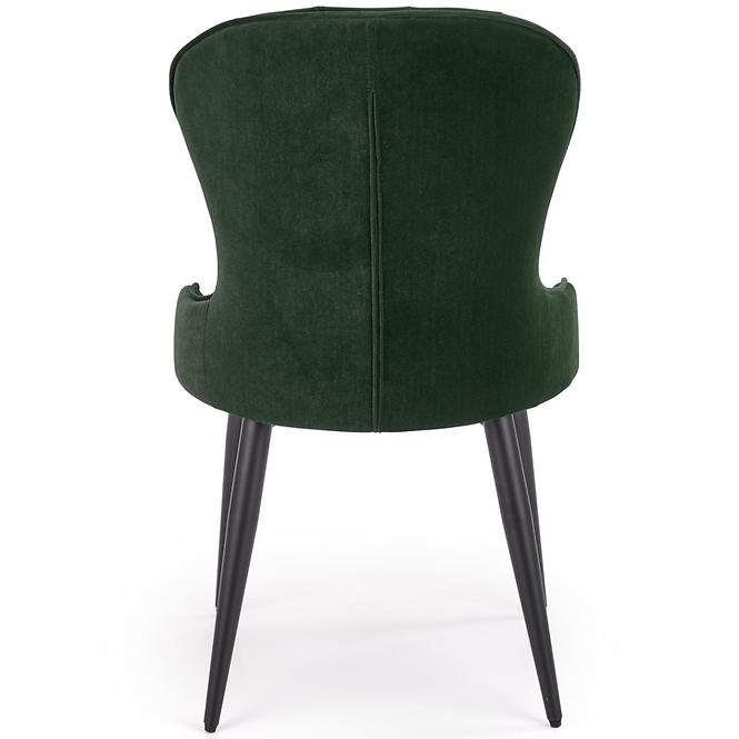 Stolička K366 Velvet/Kov Tmavozelený