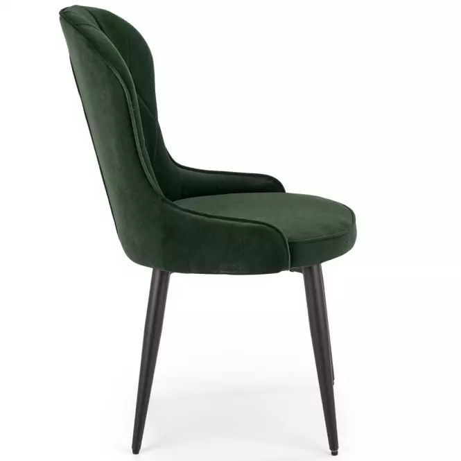 Stolička K366 Velvet/Kov Tmavozelený,6