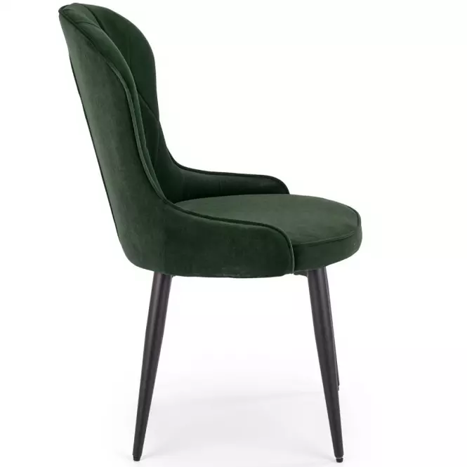 Stolička K366 Velvet/Kov Tmavozelený,7