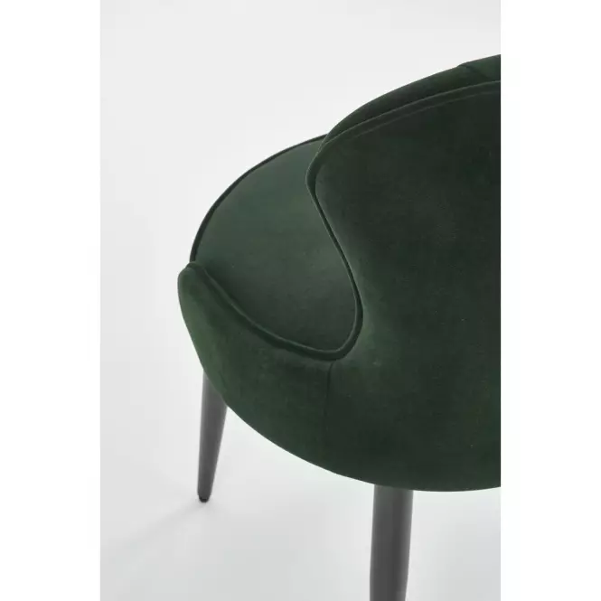 Stolička K366 Velvet/Kov Tmavozelený