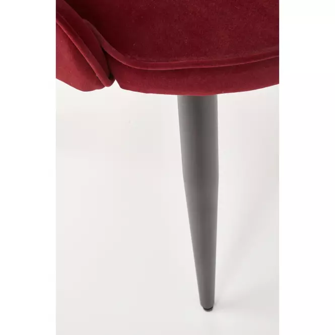 Stolička K366 Velvet/Kov Bordó